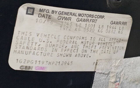 1987 Pontiac Fiero GT