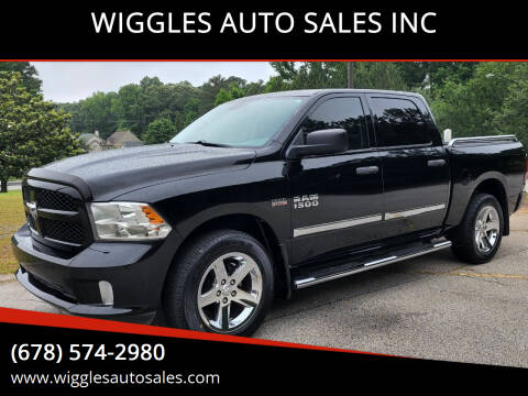 2013 RAM Ram Pickup 1500 for sale at WIGGLES AUTO SALES INC in Mableton GA