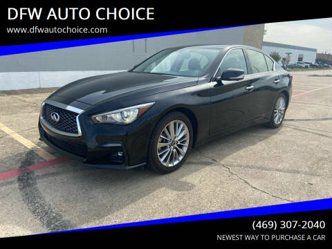 2021 Infiniti Q50 for sale at DFW AUTO CHOICE in Dallas TX