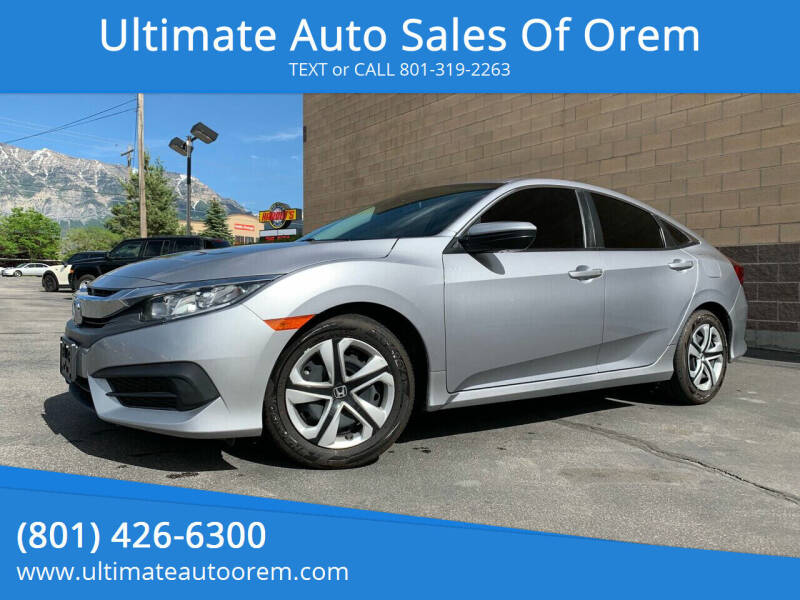 2016 Honda Civic for sale at Ultimate Auto Sales Of Orem in Orem UT