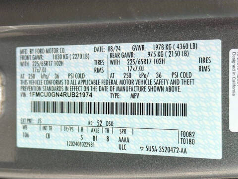 2024 Ford Escape Active