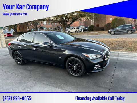 2017 Infiniti Q50 for sale at Your Kar Company in Norfolk VA