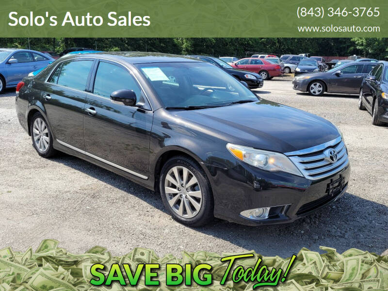 2011 Toyota Avalon for sale at Solo's Auto Sales in Timmonsville SC