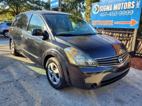2008 Nissan Quest for sale at SIGMA MOTORS USA in Orlando FL