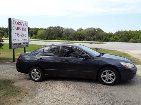 2007 Honda Accord for sale at Corkys Cars Inc in Augusta KS