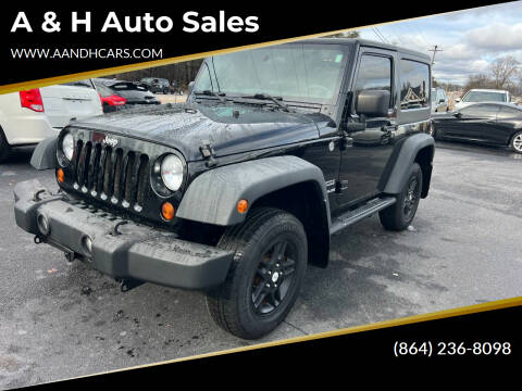 2011 Jeep Wrangler for sale at A & H Auto Sales in Greenville SC