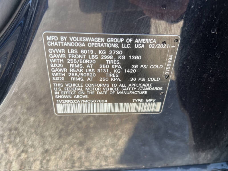 2021 Volkswagen Atlas