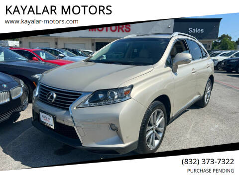 2013 Lexus RX 350 for sale at KAYALAR MOTORS in Houston TX