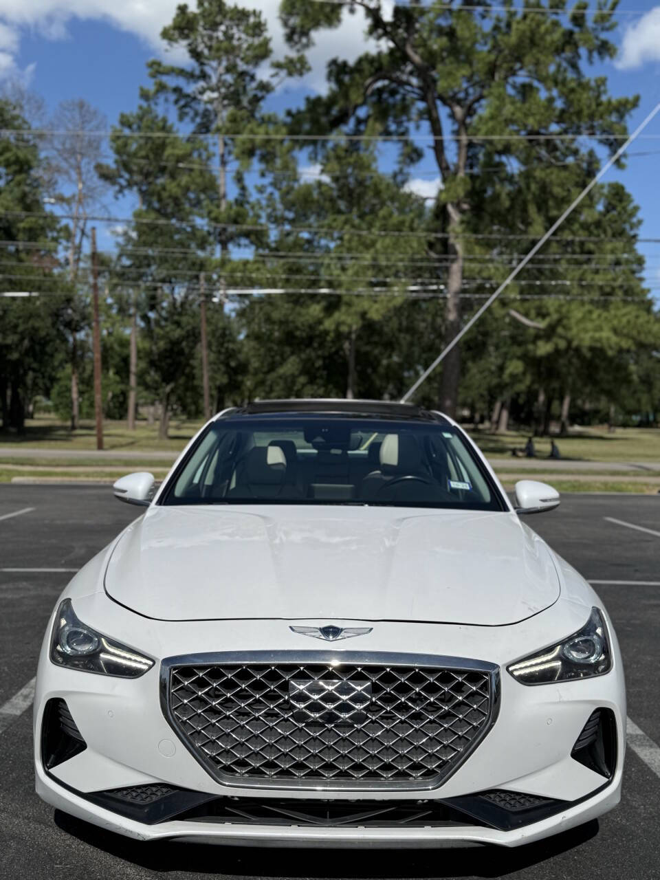 White 2019 Genesis G70 2.0T Advanced 2.0T Advanced 4dr Sedan 1