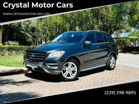 2013 Mercedes-Benz M-Class for sale at Crystal Motor Cars in Fort Myers FL