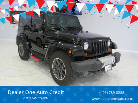 2011 Jeep Wrangler for sale at Dealer One Auto Credit in Oklahoma City OK