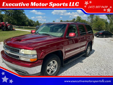 2003 Chevrolet Tahoe for sale at Executive Motor Sports LLC in Sparta MO