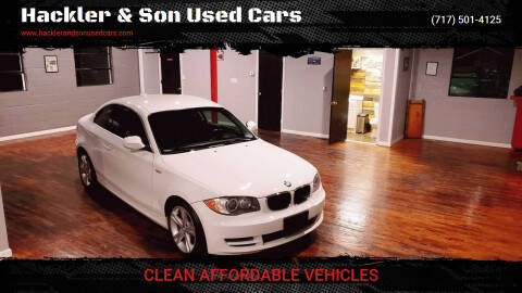 2011 BMW 1 Series for sale at Hackler & Son Used Cars in Red Lion PA