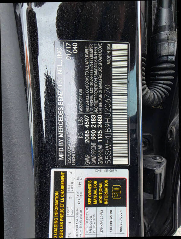 2017 Mercedes-Benz C-Class