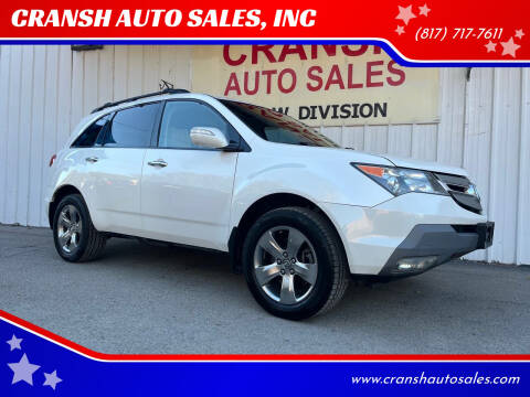 2007 Acura MDX for sale at CRANSH AUTO SALES, INC in Arlington TX