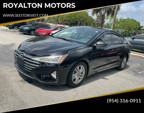 2020 Hyundai Elantra for sale at ROYALTON MOTORS in Plantation FL