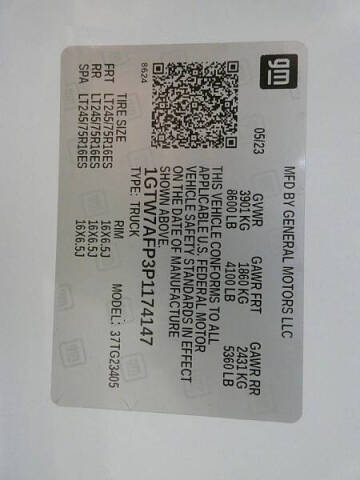 2023 GMC Savana 2500