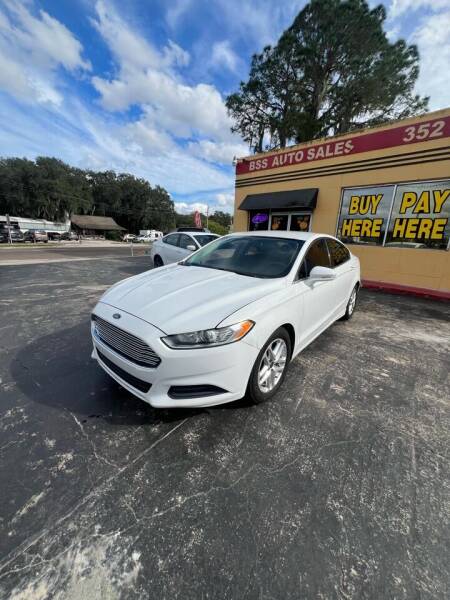 2015 Ford Fusion for sale at BSS AUTO SALES INC in Eustis FL