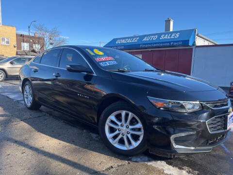 2016 Chevrolet Malibu for sale at Gonzalez Auto Sales in Joliet IL