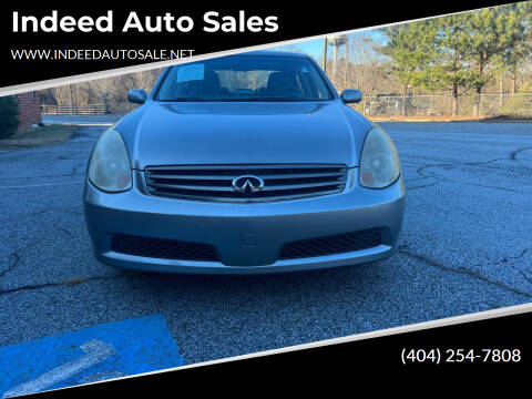 2006 Infiniti G35 for sale at Indeed Auto Sales in Lawrenceville GA
