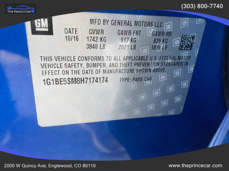 2017 Chevrolet Cruze LT Auto