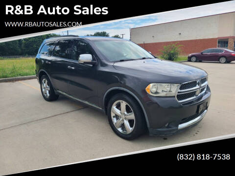 2011 Dodge Durango for sale at R&B Auto Sales in Houston TX