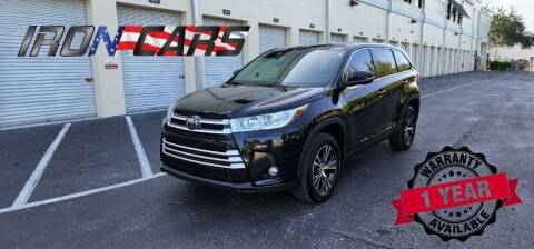 2019 Toyota Highlander for sale at IRON CARS in Hollywood FL
