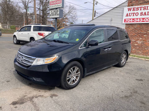 2012 Honda Odyssey for sale at R & T Westside Auto Sales Inc in Charlotte NC