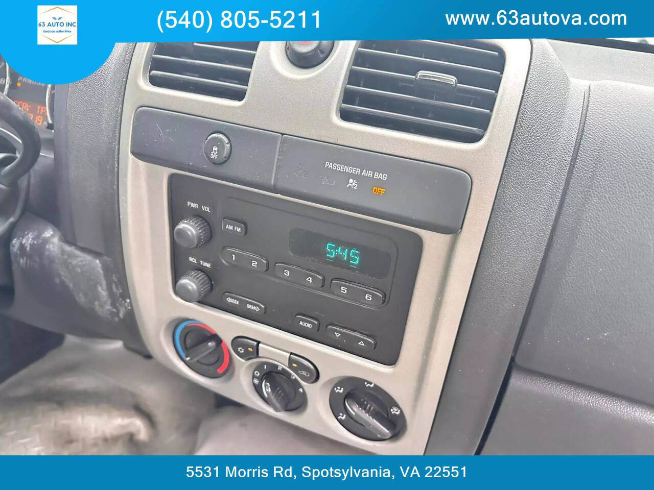 2012 Chevrolet Colorado for sale at 63 Auto Inc in Spotsylvania, VA