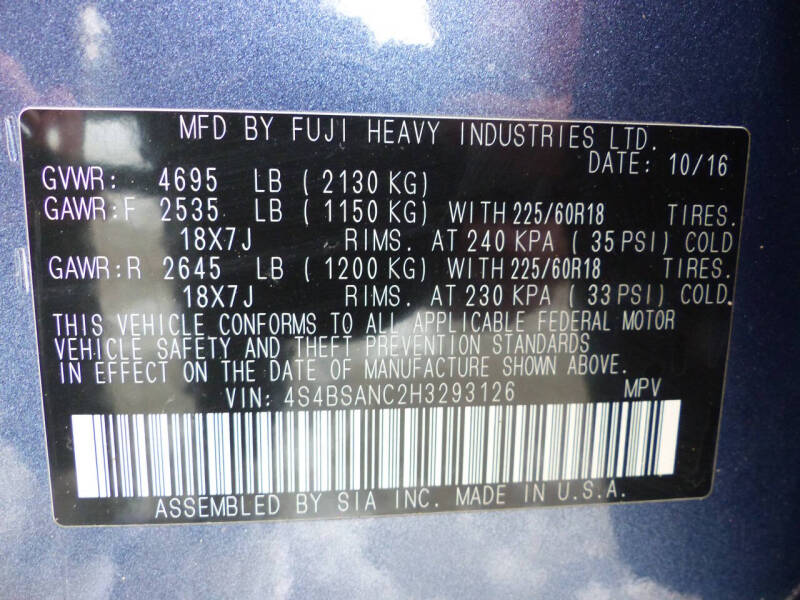 2017 Subaru Outback 2.5i Limited