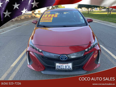 2020 Toyota Prius Prime for sale at CoCo Auto Sales in South El Monte CA