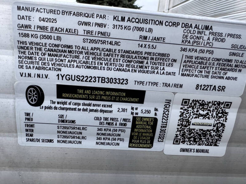 2025 Aluma 8122TA SR