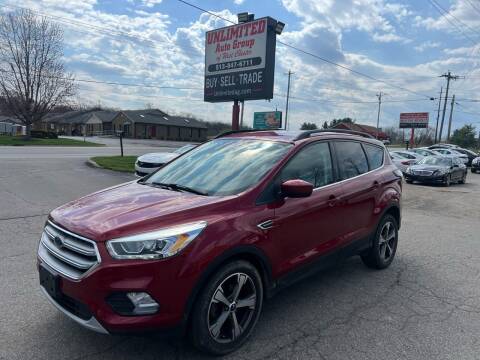 2017 Ford Escape for sale at Unlimited Auto Group in West Chester OH