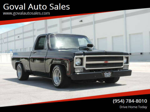 1977 Chevrolet C-10 for sale at Goval Auto Sales in Pompano Beach FL