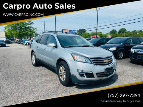 2013 Chevrolet Traverse for sale at Carpro Auto Sales in Chesapeake VA