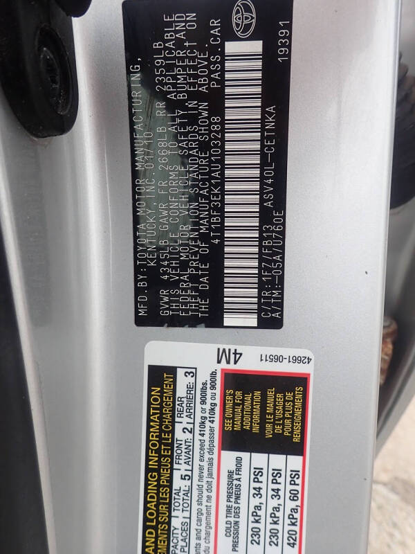 2010 Toyota Camry LE