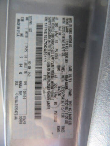 2013 Ford E-Series E-150