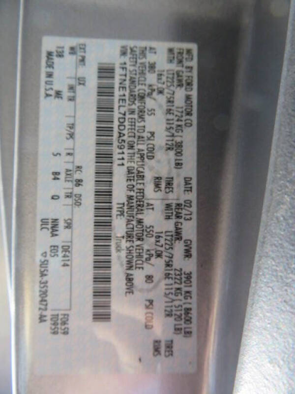 2013 Ford E-Series E-150