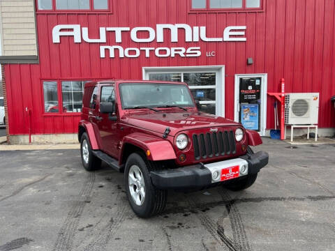 2013 Jeep Wrangler for sale at AUTOMILE MOTORS in Saco ME