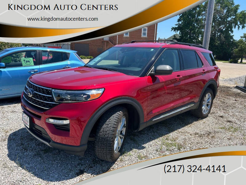 Red 2020 Ford Explorer XLT AWD XLT 4dr SUV 1