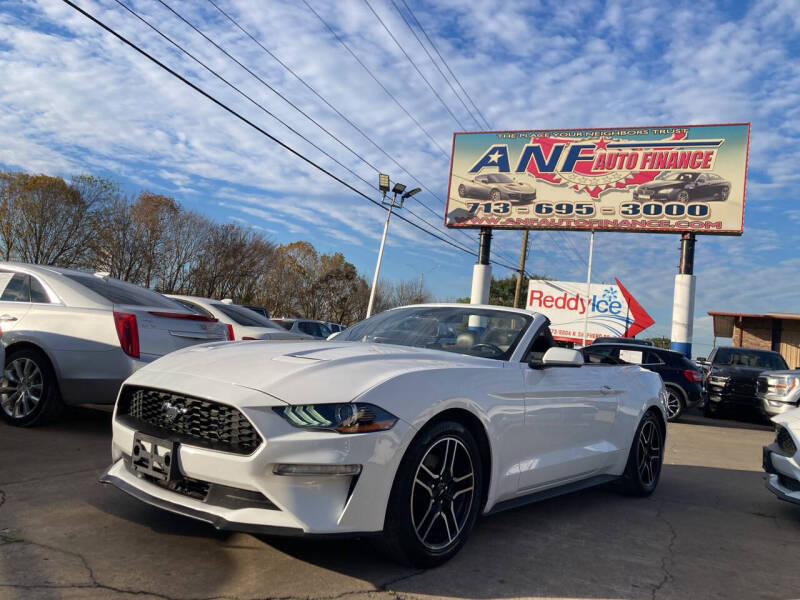 2022 Ford Mustang for sale at ANF AUTO FINANCE in Houston TX