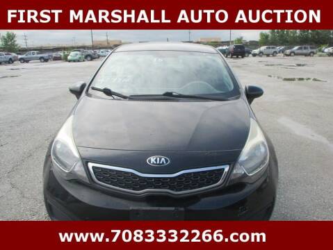 2015 Kia Rio for sale at First Marshall Auto Auction in Harvey IL
