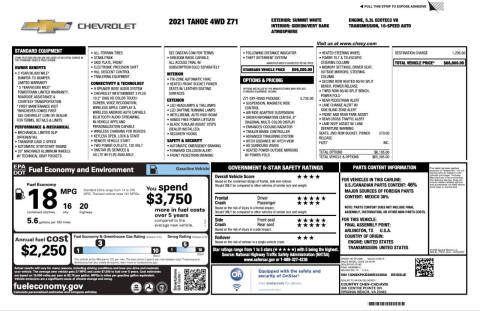 2021 Chevrolet Tahoe Z71