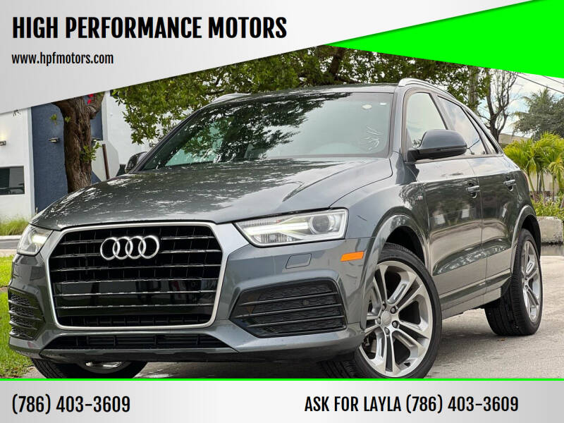 2018 Audi Q3 for sale at HIGH PERFORMANCE MOTORS in Hollywood FL