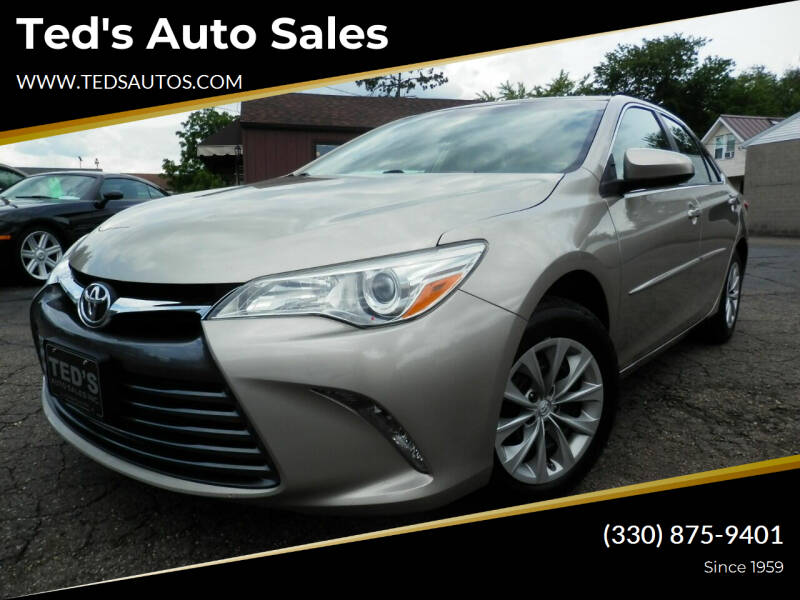 2015 Toyota Camry for sale at Ted's Auto Sales in Louisville OH