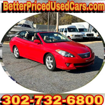 2006 Toyota Camry Solara for sale at Better Priced Used Cars in Frankford DE