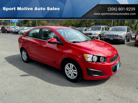 2012 Chevrolet Sonic for sale at Sport Motive Auto Sales in Seattle WA