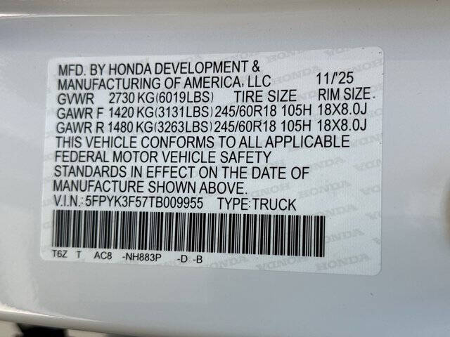 2026 Honda Ridgeline RTL