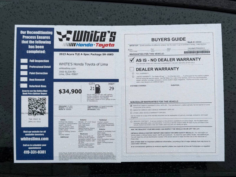 2023 Acura TLX SH-AWD w/A-SPEC
