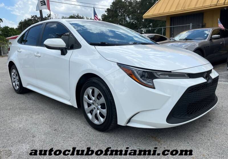 2021 Toyota Corolla for sale at AUTO CLUB OF MIAMI, INC in Miami FL